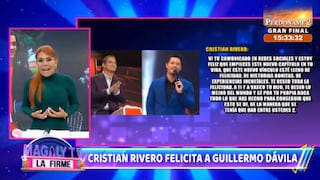 Magaly Medina critica a Cristian Rivero por felicitar a Guillermo Dávila: “De lo más desatinado”