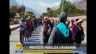 Cusco: Pobladores bloquearon vías hacia Machu Picchu durante primer día de paro en Urubamba [Video]