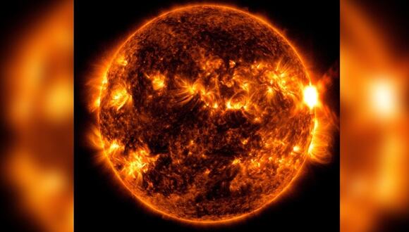 El Sol emitió el pasado sábado una fuerte erupción solar. (Foto: NASA)