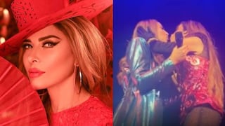 Gloria Trevi y Mónica Naranjo se dan beso en pleno escenario |VIDEO