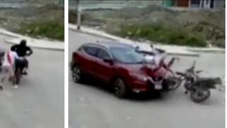 Ciudadano embistió con su camioneta a ladrones que pretendan huir tras robar en Chiclayo (VIDEO)