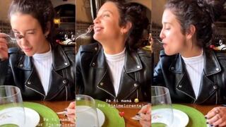 María Pedraza protagoniza divertido momento en su almuerzo con Jaime Lorente | VIDEO