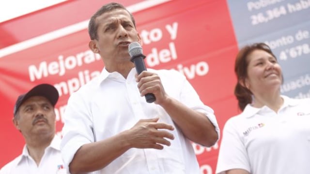 Ollanta Humala: "En los '90 se tiraron la plata de la corrupción"