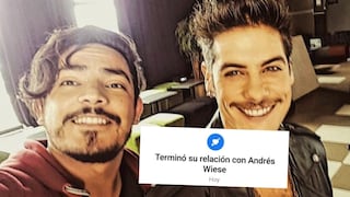 Erick Elera anuncia el “fin de su relación con Andrés Wiese” tras video donde actor aparece cariñoso con influencer
