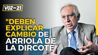 José Baella sobre retiro de Óscar Arriola de la Dircote