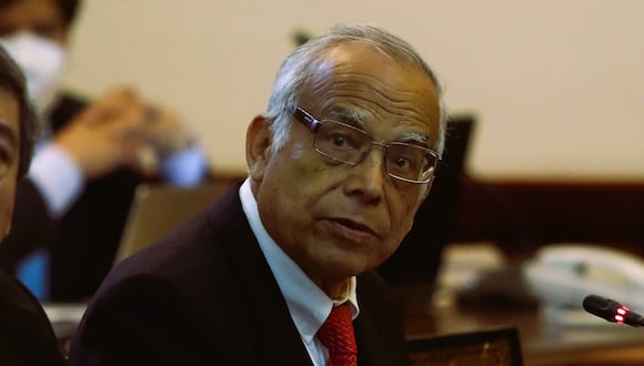 Expremier Aníbal Torres se presentó en el Congreso. (GEC)
