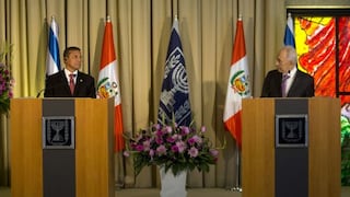 Ollanta Humala se reunió con Simon Peres y con Benjamin Netanyahu en Israel