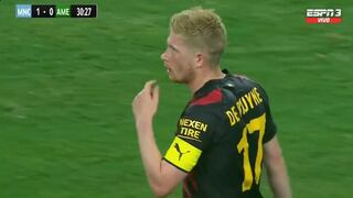 América vs. Manchester City: De Bruyne anotó un golazo para el 1-0 en amistoso de pretemporada [VIDEO]