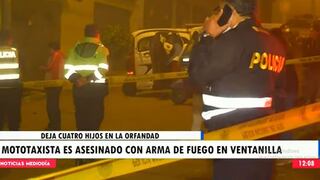Sicarios asesinan a balazos a dos mototaxistas en Comas y Ventanilla