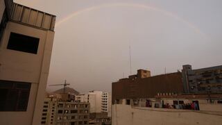 Lima: ciudadanos pudieron apreciar arcoíris en el cielo de diversos distritos