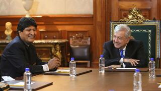 Andrés Manuel López Obrador recibió a Evo Morales en Palacio Nacional