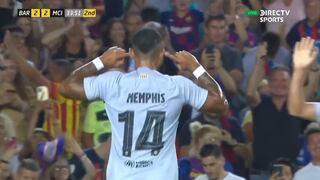 Gol de Barcelona: Memphis Depay puso el 3-2 sobre Manchester City [VIDEO]