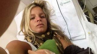 Alejandra Baigorria fue internada en clínica por infección en el brazo