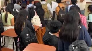 Desalojan a estudiantes de las aulas por huelga