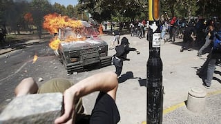 Chile: Los estudiantes vuelven a las calles de Santiago y causan disturbios