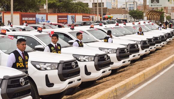 Gobierno entregará el próximo mes nuevo vehículos para la Policía. (Foto: GORE LAMBAYEQUE)