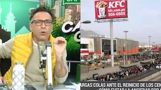 Carlos Galdós sobre largas colas en los centros comerciales: “Están locos ¿Qué les pasa?” | VIDEO
