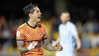 Gianluca Lapadula apareció en la lista de convocados de Benevento para el partido ante Ascoli