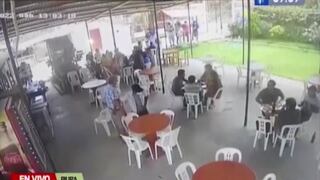 Piura: 12 ladrones robaron S/10 mil a comensales de restaurante campestre [VIDEO] 
