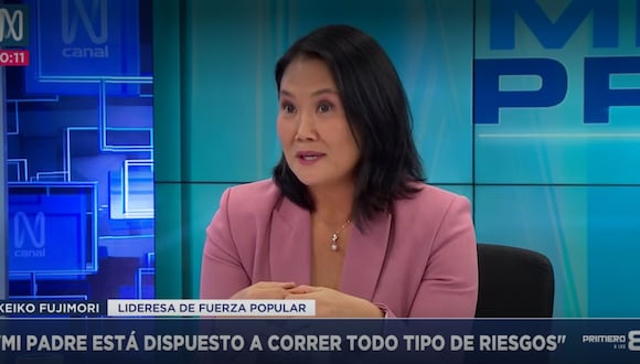 SIN VETOS. Fujimori dijo que “no hay que temerle” a la candidatura de Antauro Humala. (Foto: Captura de video)