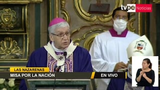 Arzobispo de Lima exhorta a “aprender a rectificar y reconstruir heridas” durante misa por la Nación | VIDEO
