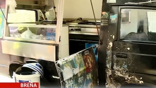 Breña: atacan con explosivo un vehículo de venta de comida rápida aprovechando apagón [VIDEO]