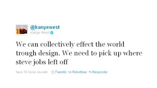 Rapero Kanye West quiere continuar legado de Steve Jobs