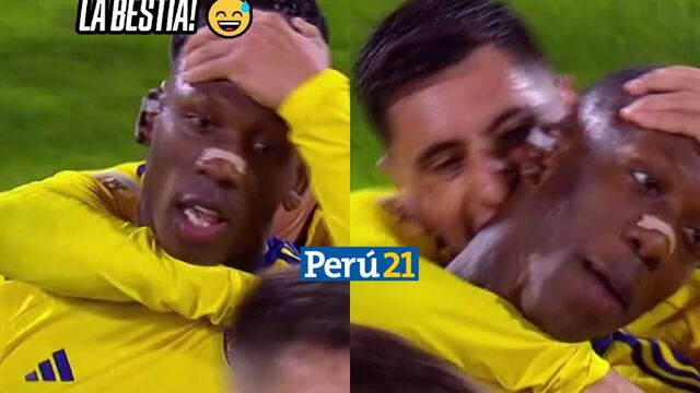 ¡Una mordidita! Luis Advíncula recibió un mordisco en el cuello tras dar el pase-gol [VIDEO]