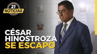 ¿César Hinostroza se escapó de España?