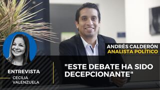 Andrés Calderón: ‘Este debate ha sido decepcionante’