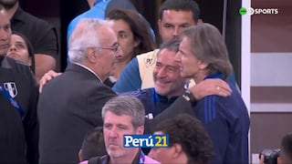 ¿Qué se dijeron? Mira el abrazo entre Fossati y Gareca en el Perú vs Chile (VIDEO)