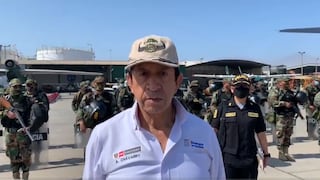Ministro Chávarry viaja a Ica con 150 agentes Dinoes tras bloqueos en la Panamericana Sur  