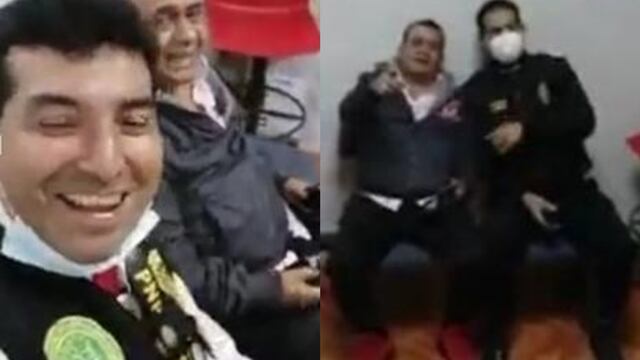 Policías graban a Tony Rosado y cantan con él en la comisaría tras su intervención en fiesta clandestina [VIDEO]