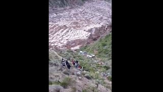 Cusco: Seis muertos dejó la caída de una combi a pocos metros de las Salineras de Maras