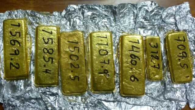 Sunat incauta 6 kilos de oro de minería ilegal