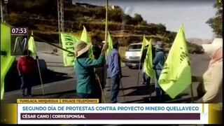 Moquegua: Segundo día de protestas contra proyecto minero Quellaveco 