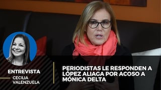 Periodistas le responden a López Aliaga ante acoso a Mónica Delta