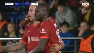 El gol de la remontada: Mané anotó el 3-2 de Liverpool vs. Villarreal [VIDEO]