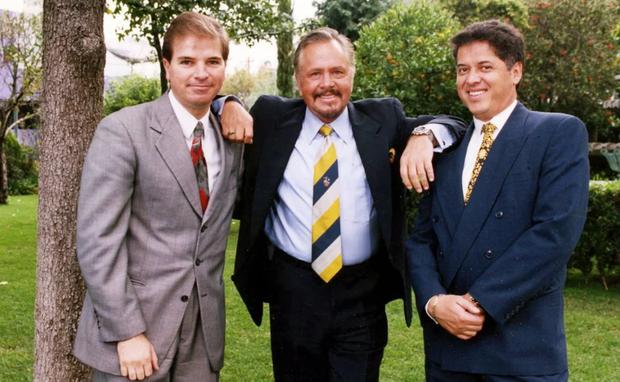 Jorge Gil, Paco Stanley y Mario Bezares. Los tres conformaban el programa 'Una tras otra'.