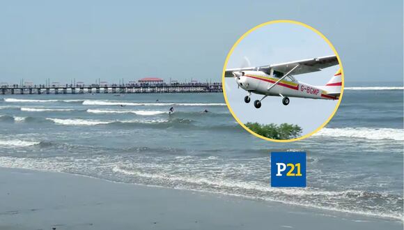 Tres personas se encuentran desaparecidas tras la caída de una avioneta de instrucción al mar de Trujillo