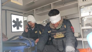 Policías salvajemente atacados en Juliaca son derivados a Lima