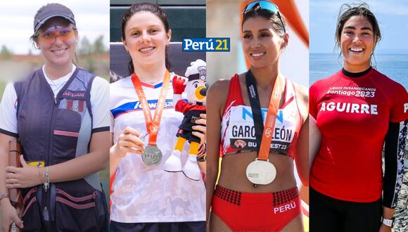 Borda, Castillo, García y Aguirre son 4 de las 10 atletas peruanas clasificadas a Paris 2024.