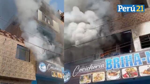 San Borja: Se registra incendio en la calle Cerro Centinela