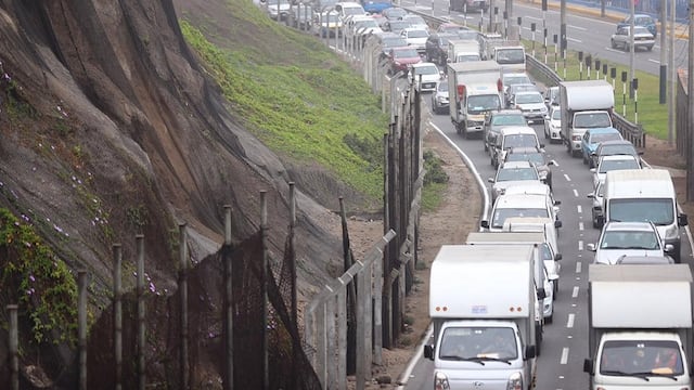 Costa Verde: reportan congestión vehicular en la Bajada Balta en Miraflores | FOTOS