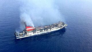 Ferry con 335 personas a bordo se incendia en el Mar Báltico