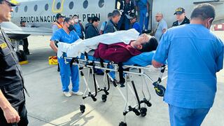 Puno: Trasladan a Lima a nuevo grupo de policías heridos para recibir atención médica