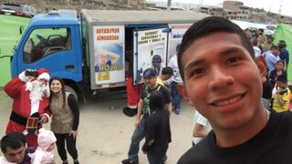Edison Flores regaló sonrisas al llevar sorpresas a los niños de Comas [VIDEO]