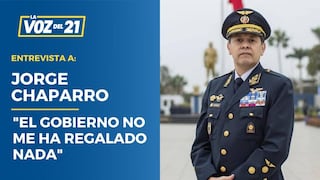 Jorge Chaparro: “El Gobierno no me ha regalado nada”