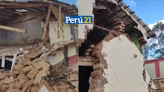 Colegio en la sierra de Piura se derrumba y deja a 150 escolares sin clases