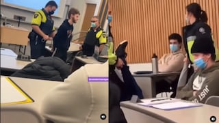 Canadá: estudiante es arrestado en medio de una clase por no usar mascarilla [VIDEO]